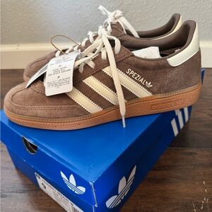 Adidas Spezial Brown and Cream Sneakers
